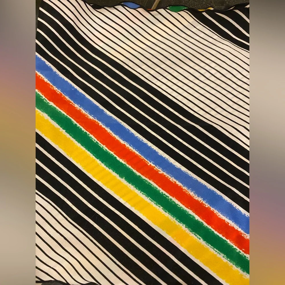 Vintage vibrant striped